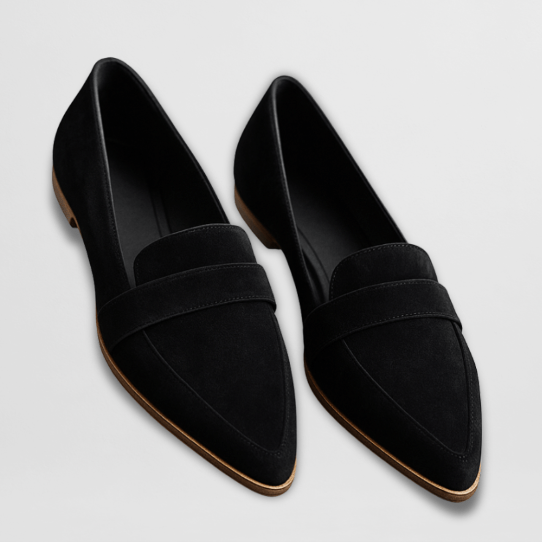 Freya | Stylish Pointed Toe Suede Loafers With Arch Support