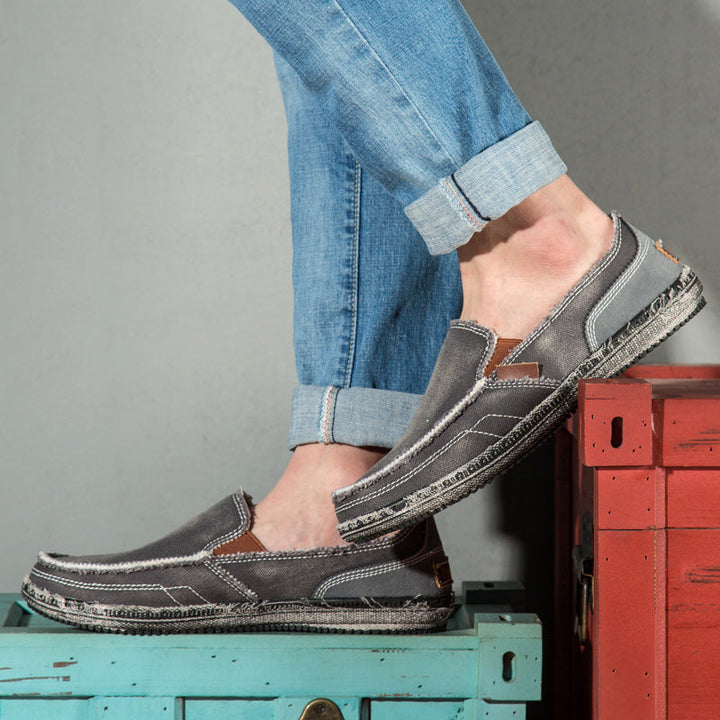 Naila | Stylish Canvas Slip-On Loafers For Men