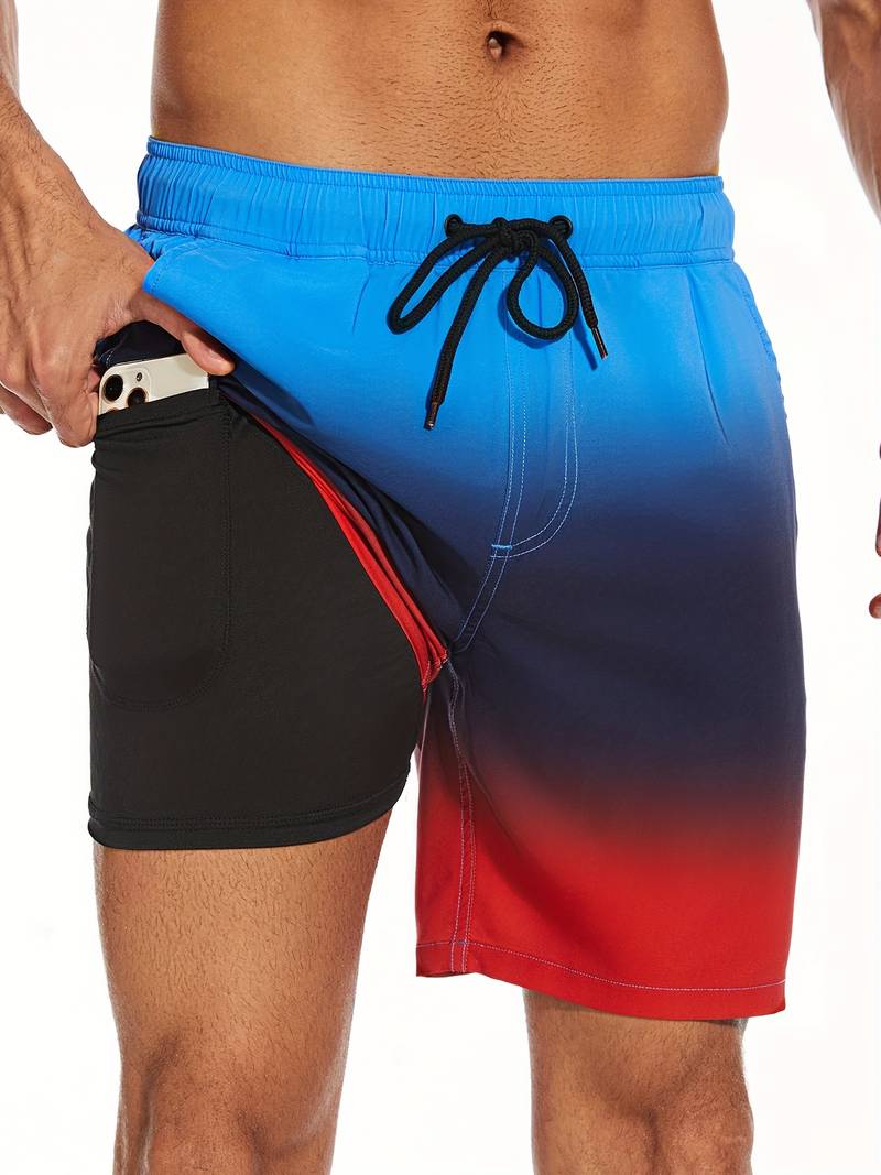 Ariel | Stylish Men's Flamingo Print Beach Swim Shorts