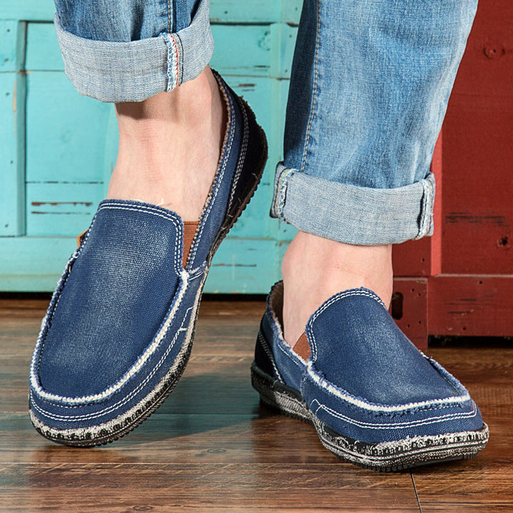 Naila | Stylish Canvas Slip-On Loafers For Men