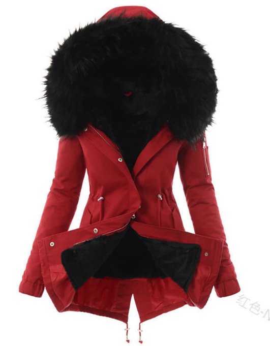 Cordelia | Chic Hooded Faux Fur Parka Winter Coat
