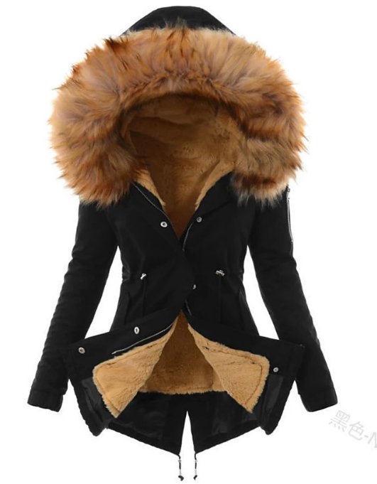 Cordelia | Chic Hooded Faux Fur Parka Winter Coat