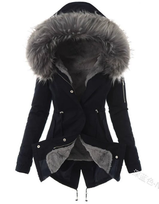 Cordelia | Chic Hooded Faux Fur Parka Winter Coat
