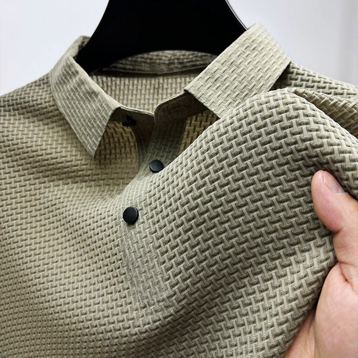 Cascade | Stylish Men's Textured Collared Polo Shirt