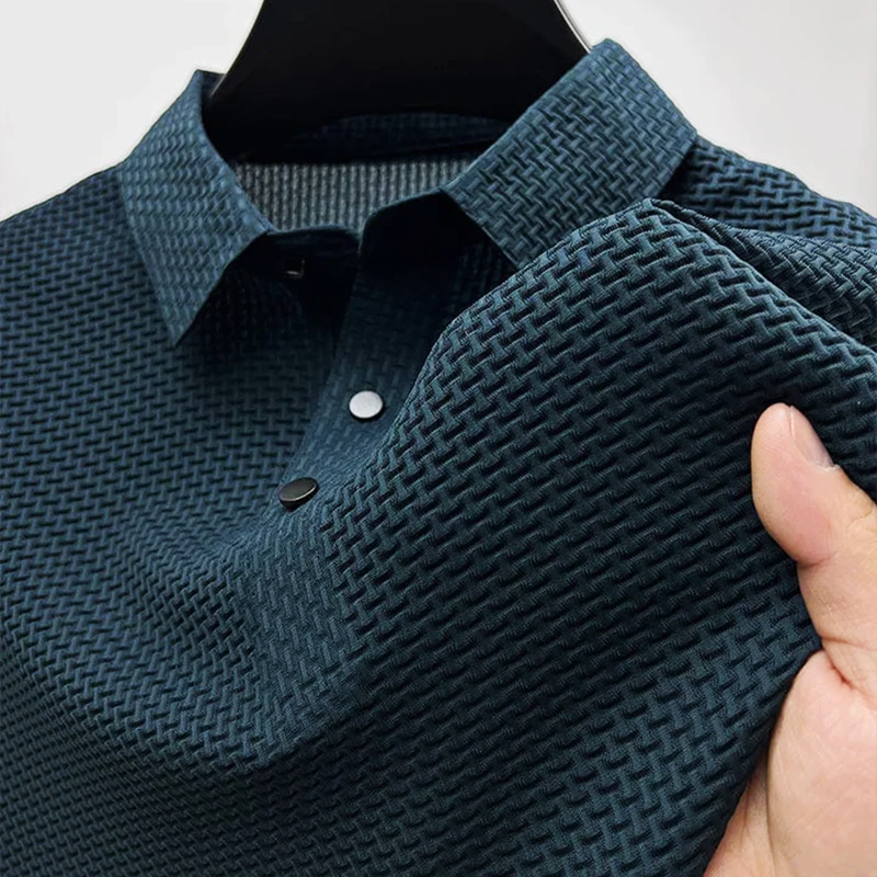 Cascade | Stylish Men's Textured Collared Polo Shirt