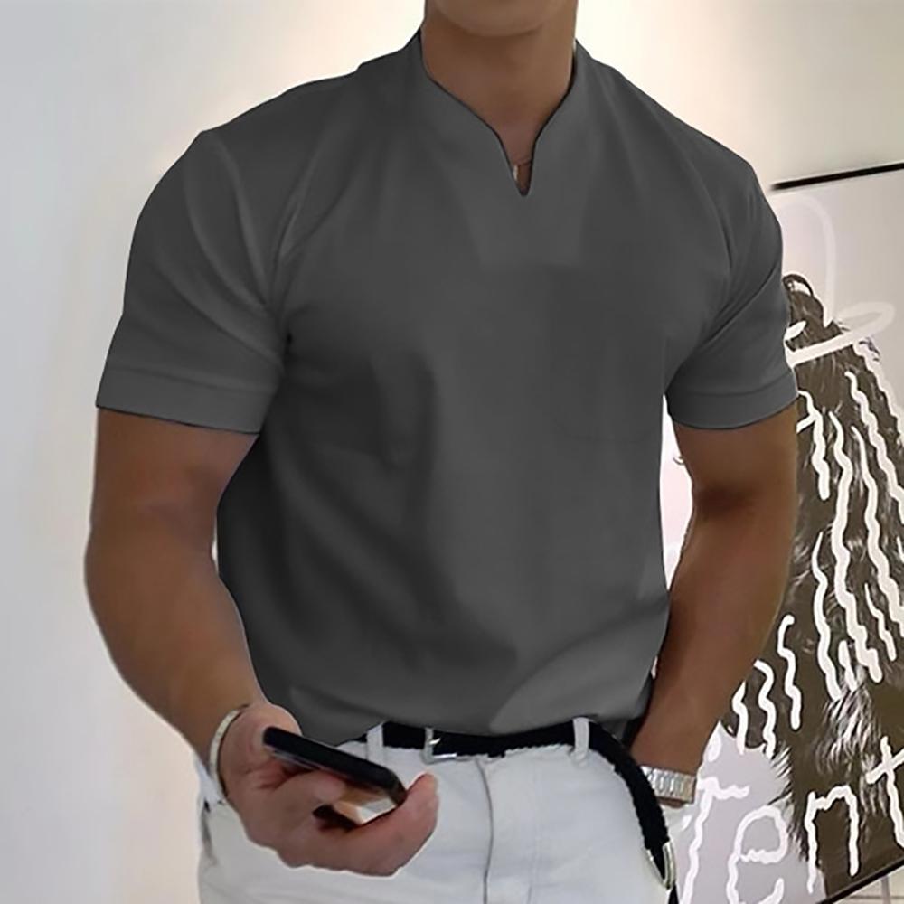 Dean | Elegant Men's V-Neck Short Sleeve Polo Shirt