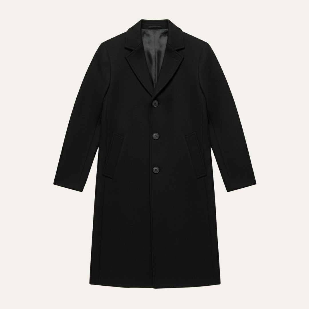 Serena | Elegant Classic Wool Winter Overcoat With Tailored Lapels