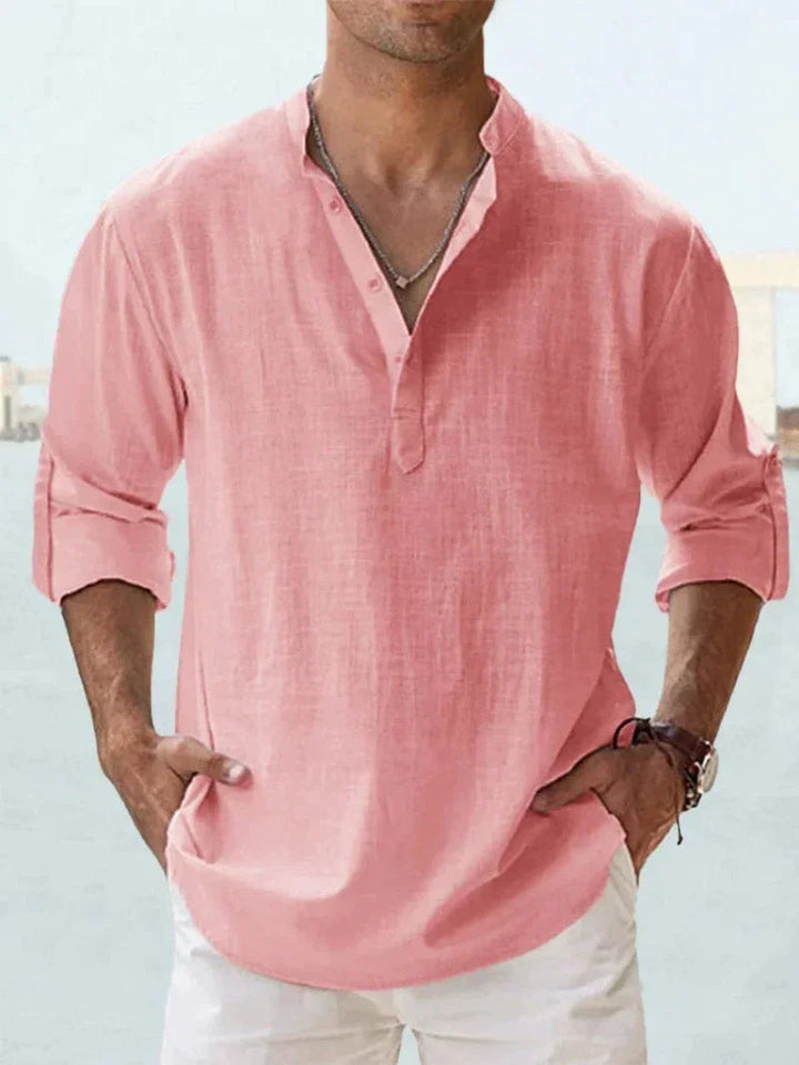 Sienna | Stylish Long Sleeve Button-Up Linen Shirt