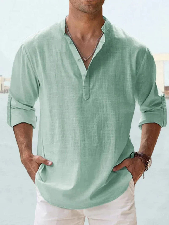 Sienna | Stylish Long Sleeve Button-Up Linen Shirt