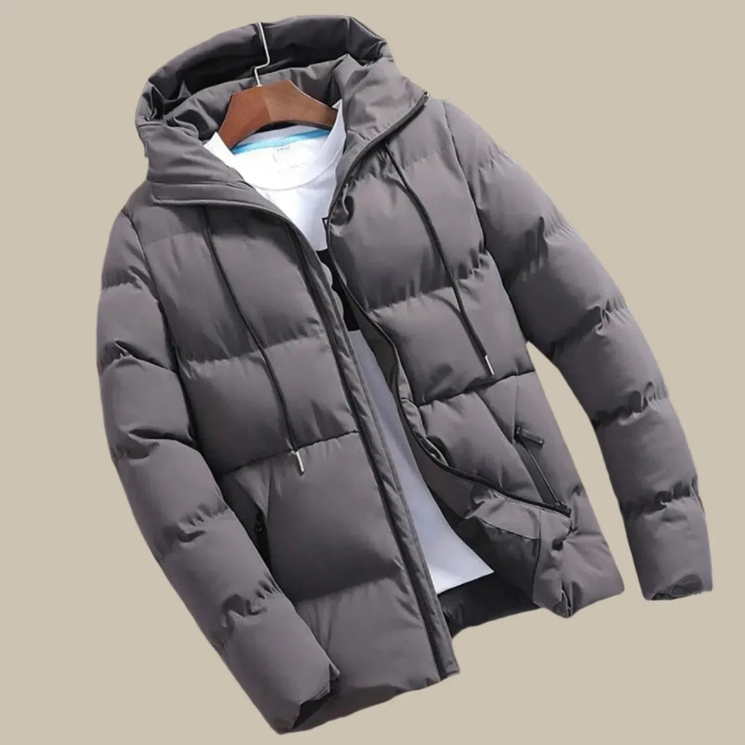 Felix | Stylish Navy Hooded Puffer Winter Jacket Men