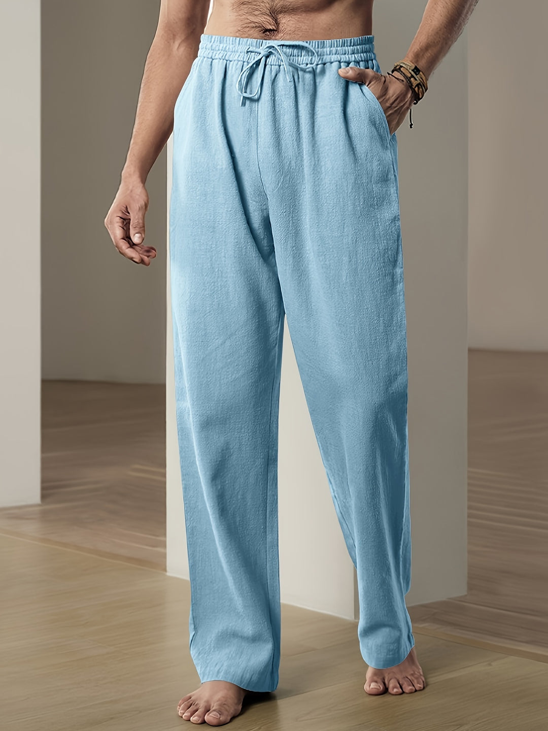Ruby | Casual Drawstring Linen Pants With Elastic Waist