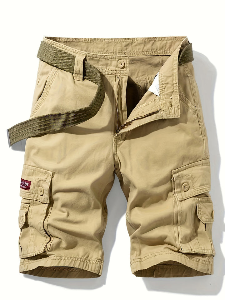 Nina | Stylish Multi-Pocket Cargo Shorts With Belt