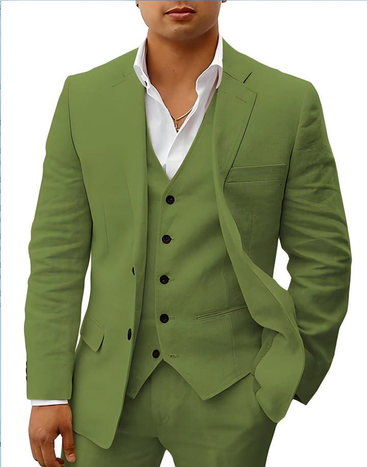 Tillie | Elegant Three-Piece Linen Suit Set