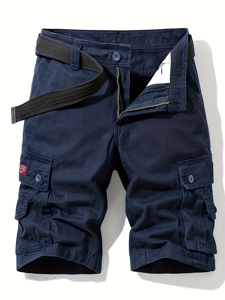Nina | Stylish Multi-Pocket Cargo Shorts With Belt