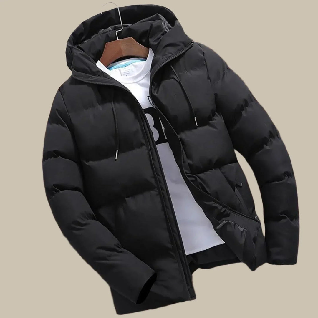Felix | Stylish Navy Hooded Puffer Winter Jacket Men