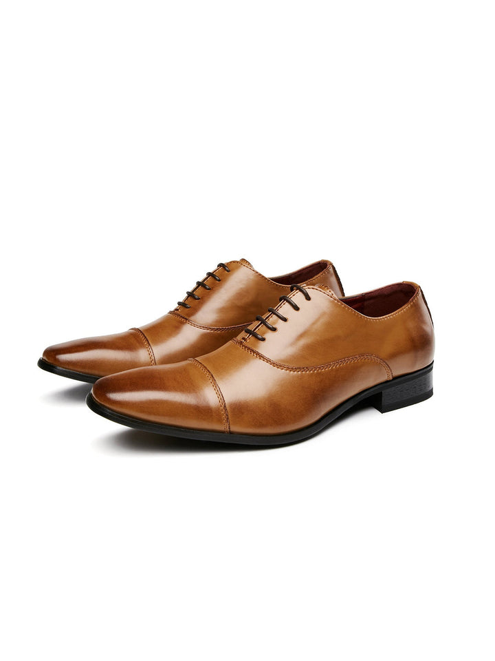 Tillie | Sleek Oxford Cap-Toe Leather Dress Shoes