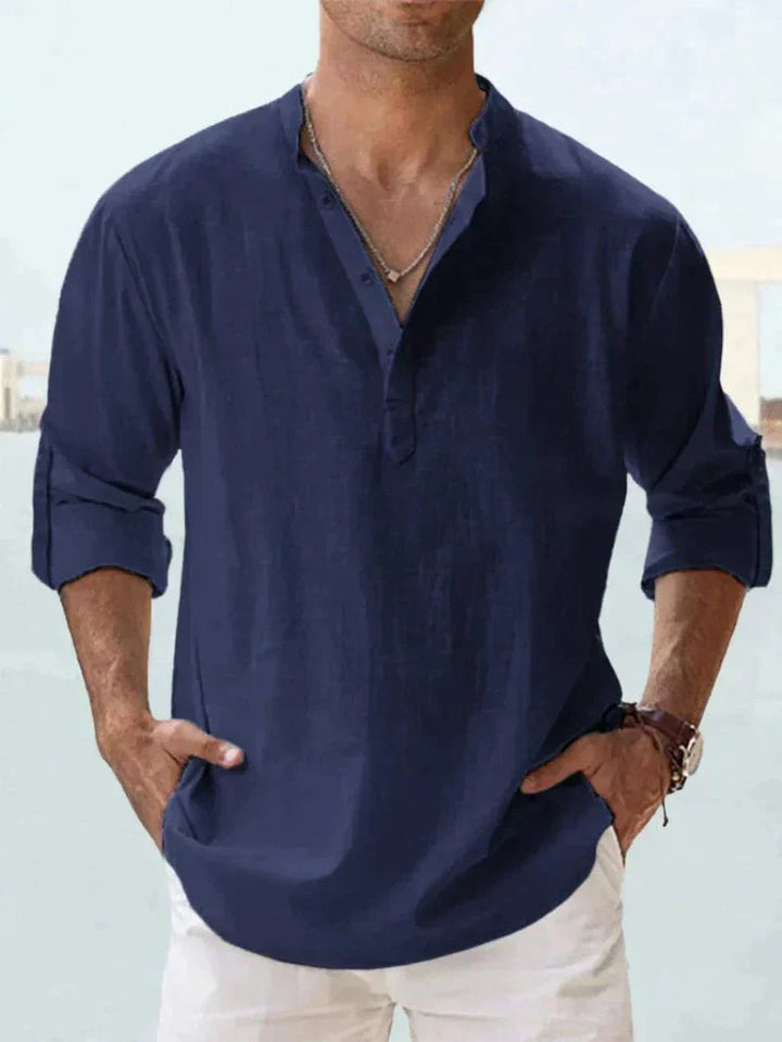 Sienna | Stylish Long Sleeve Button-Up Linen Shirt
