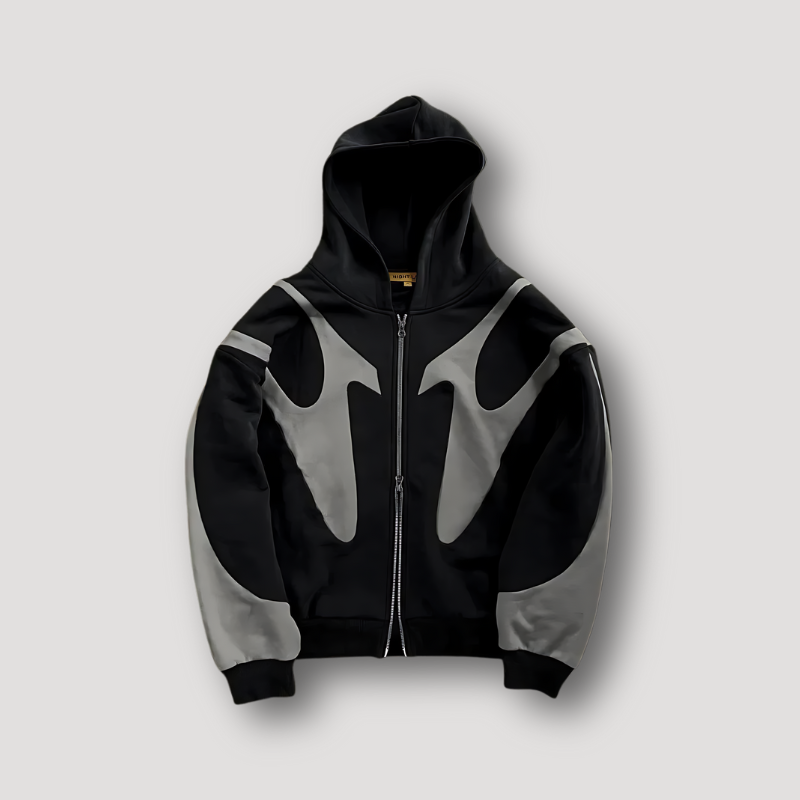 Sienna | Sleek Urban Streetwear Zip-Up Hoodie With Hood