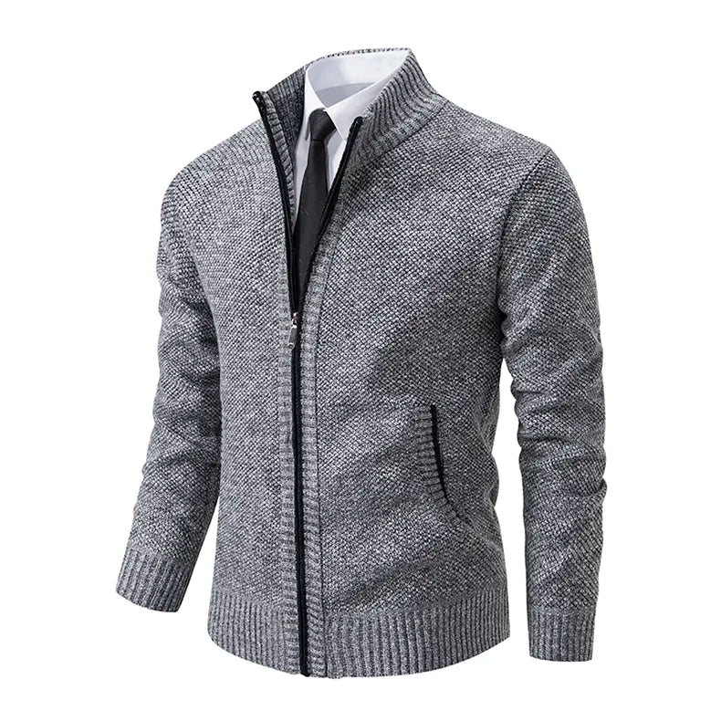 Tilly | Stylish Zip-Up Knit Cardigan For Smart Casual Comfort