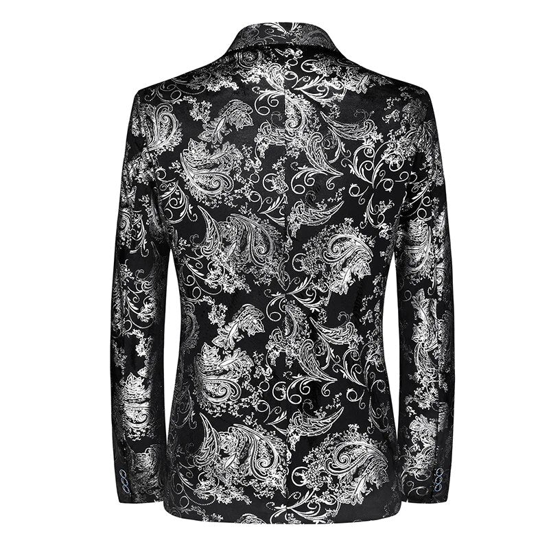 Eliza | Elegant Paisley Print Slim Fit Blazer Men