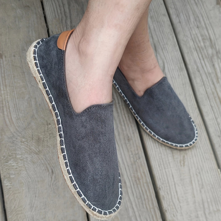 Eliza | Stylish Canvas Espadrille Loafers Men Navy