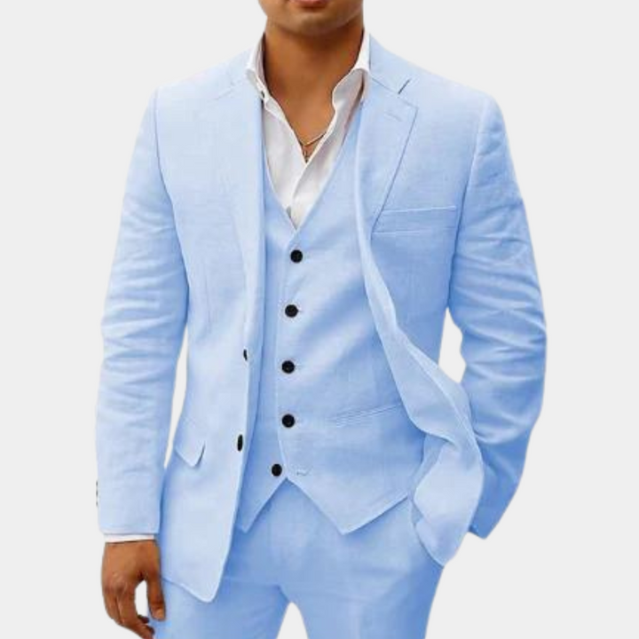 Tillie | Elegant Three-Piece Linen Suit Set