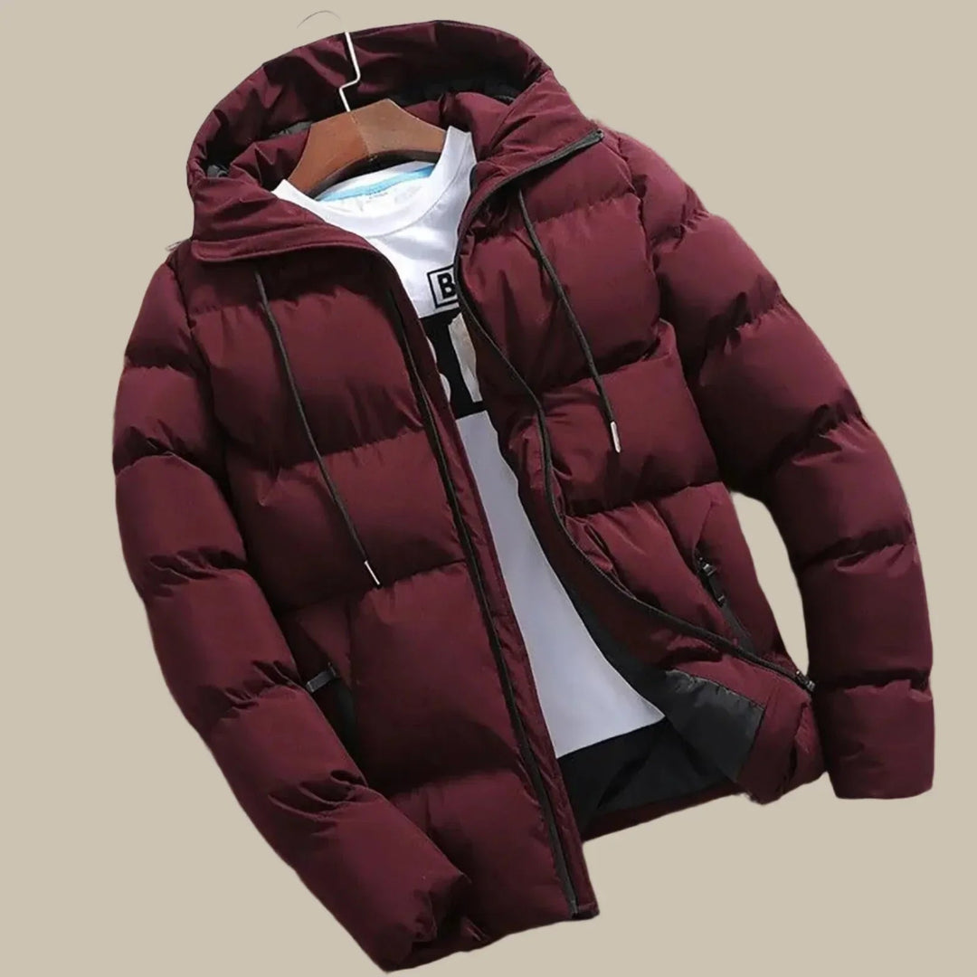 Felix | Stylish Navy Hooded Puffer Winter Jacket Men