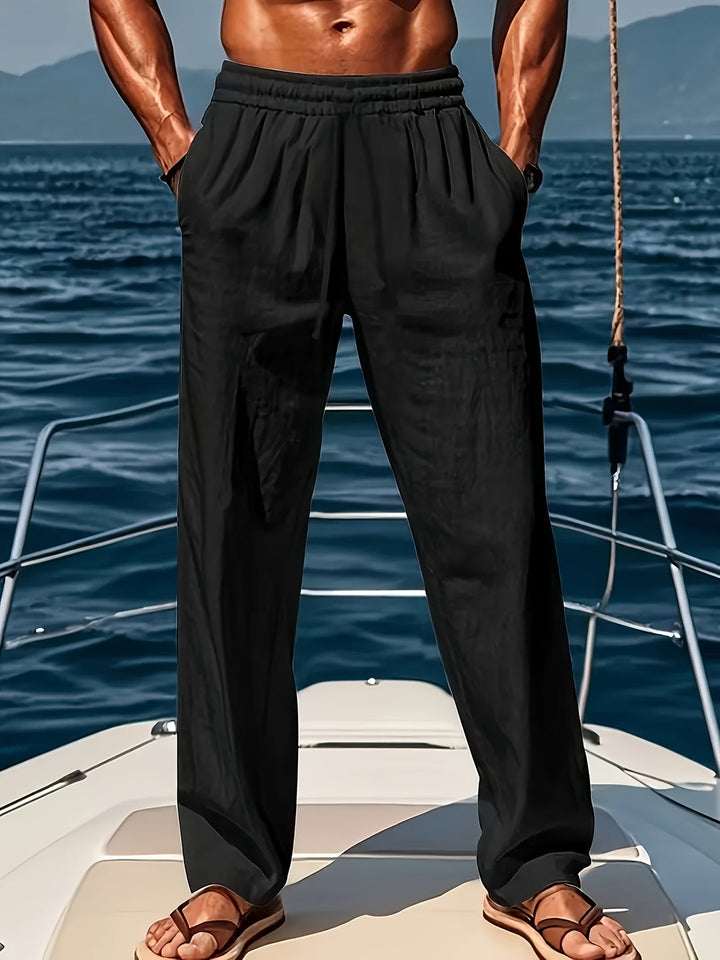 Tillie | Effortless Drawstring Linen Beach Pants Men