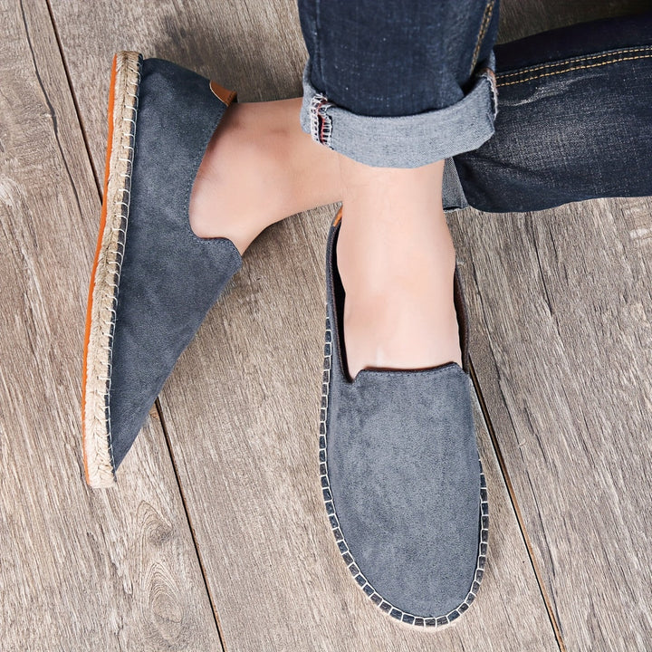 Eliza | Stylish Canvas Espadrille Loafers Men Navy