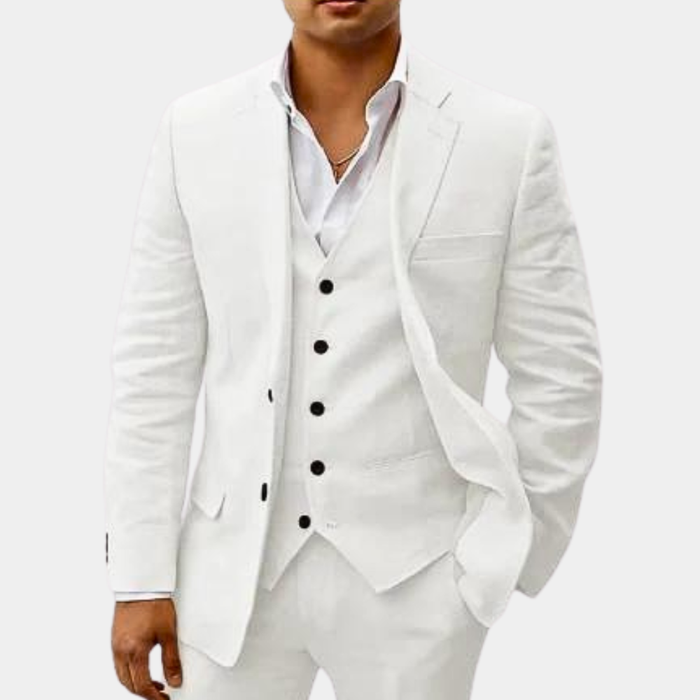 Tillie | Elegant Three-Piece Linen Suit Set