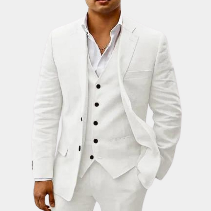 Tillie | Elegant Three-Piece Linen Suit Set