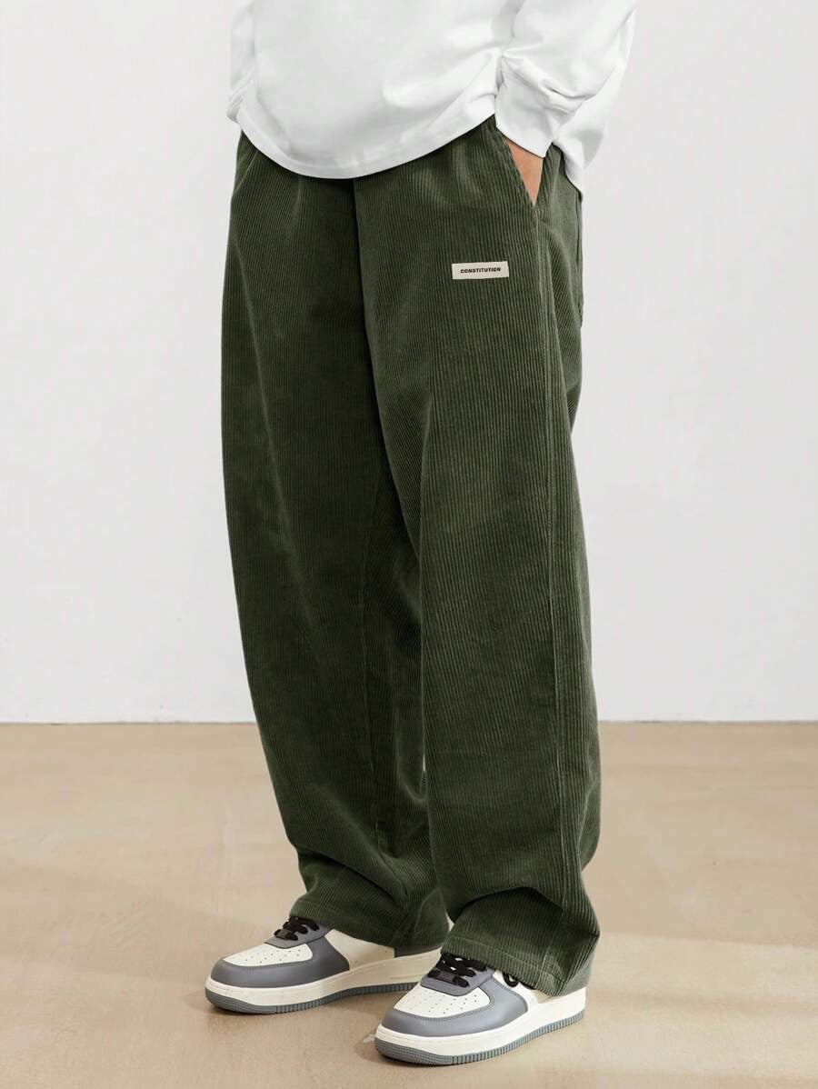 Molly | Stylish Wide Leg Corduroy Trousers Men's Relaxed Fit