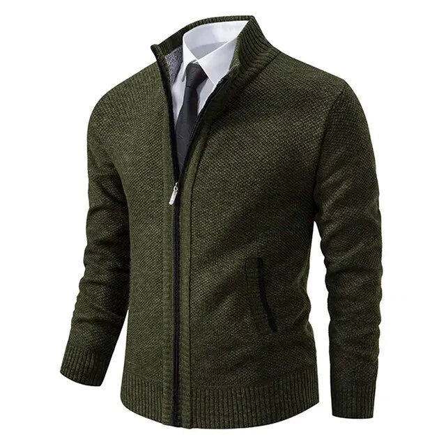Tilly | Stylish Zip-Up Knit Cardigan For Smart Casual Comfort