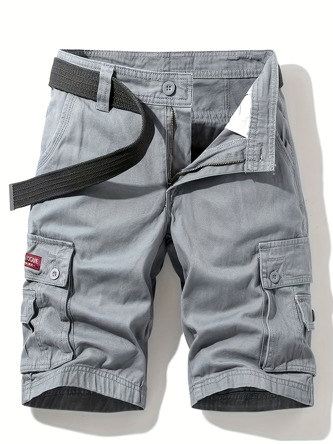 Nina | Stylish Multi-Pocket Cargo Shorts With Belt