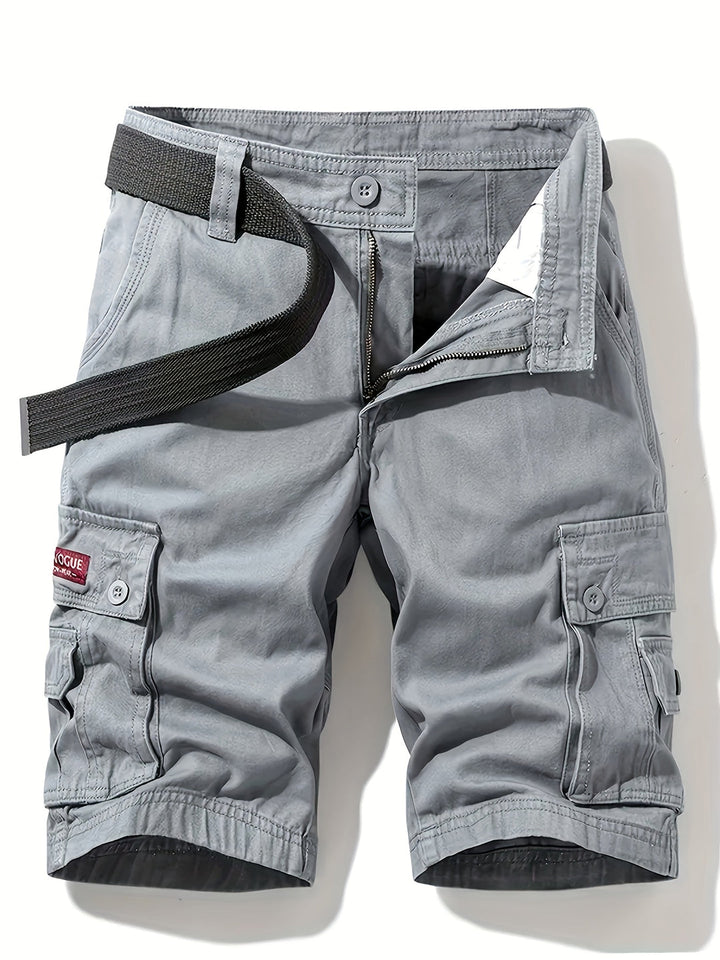 Nina | Stylish Multi-Pocket Cargo Shorts With Belt
