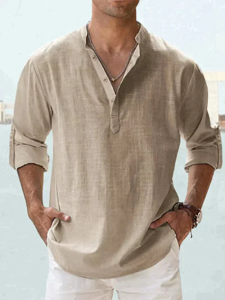 Sienna | Stylish Long Sleeve Button-Up Linen Shirt