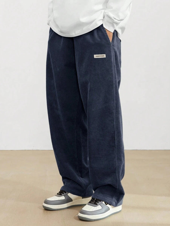 Molly | Stylish Wide Leg Corduroy Trousers Men's Relaxed Fit