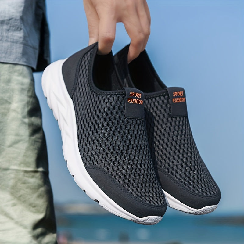 Tilly | Sleek Mesh Slip-On Walking Sneakers For Active Men