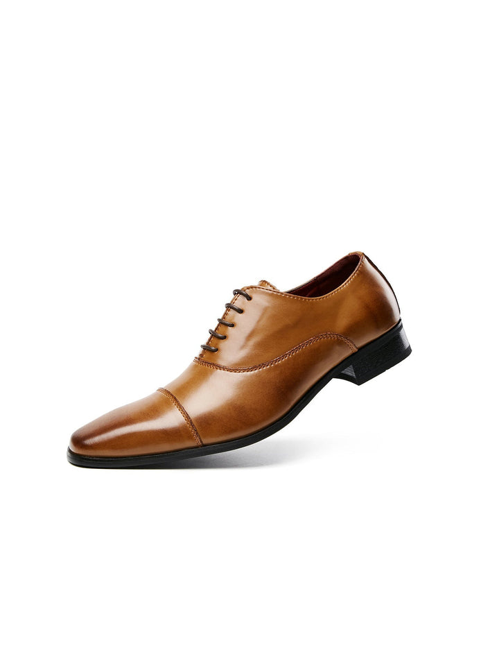 Tillie | Sleek Oxford Cap-Toe Leather Dress Shoes