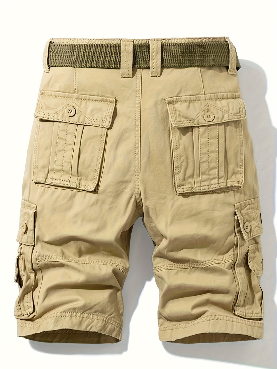 Nina | Stylish Multi-Pocket Cargo Shorts With Belt