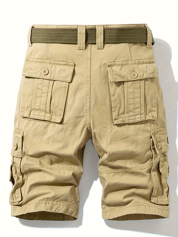 Nina | Stylish Multi-Pocket Cargo Shorts With Belt