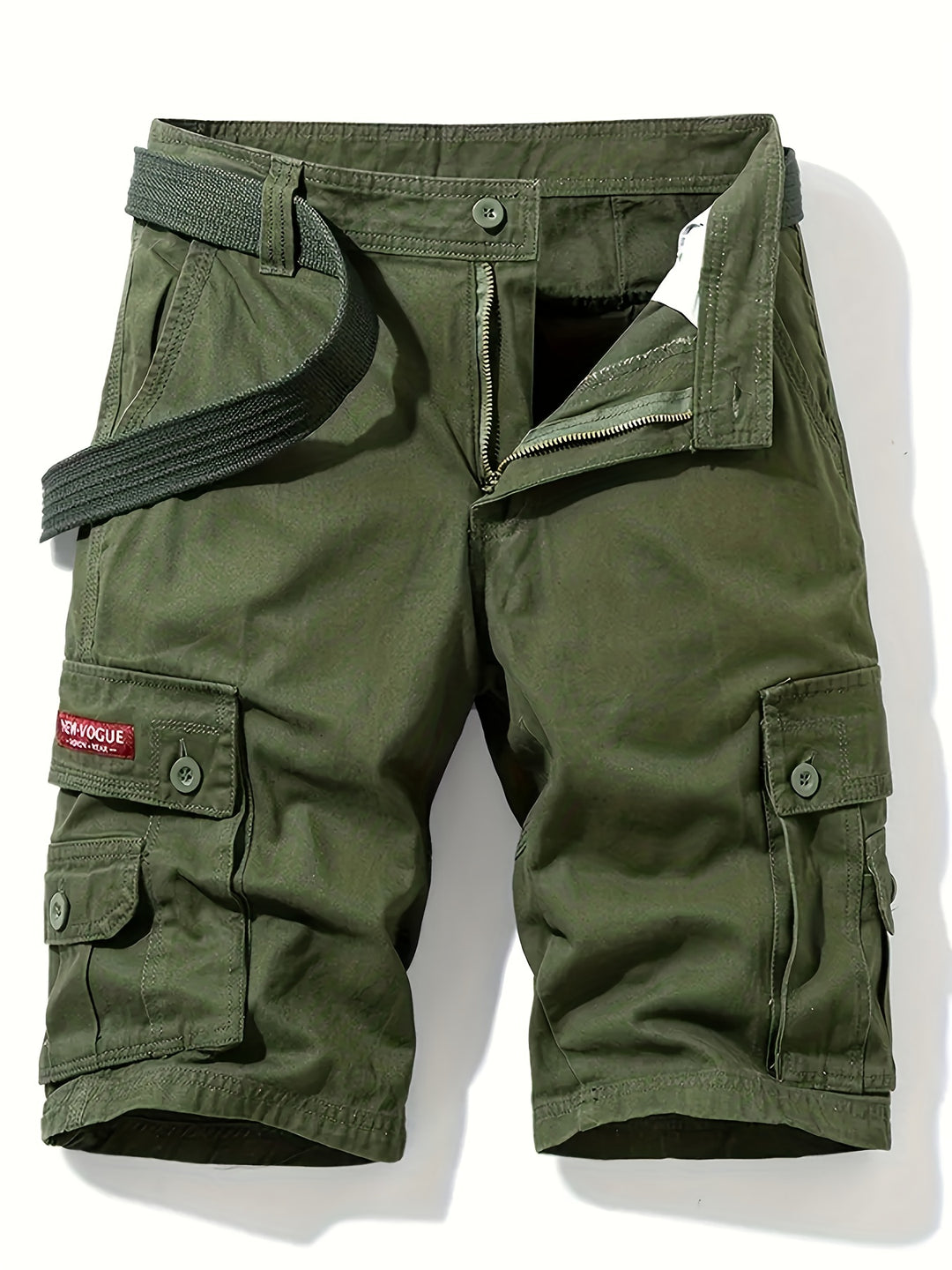 Nina | Stylish Multi-Pocket Cargo Shorts With Belt