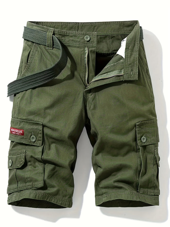 Nina | Stylish Multi-Pocket Cargo Shorts With Belt