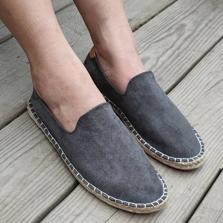 Eliza | Stylish Canvas Espadrille Loafers Men Navy