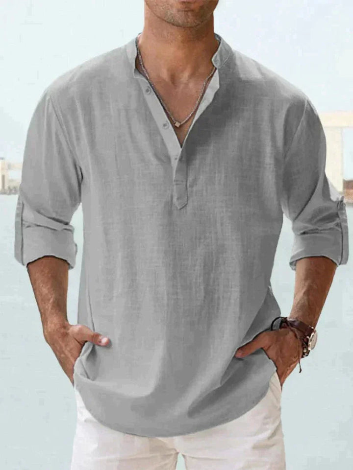 Sienna | Stylish Long Sleeve Button-Up Linen Shirt