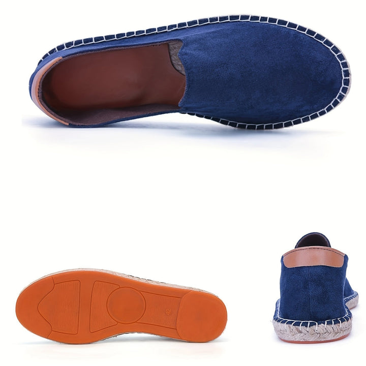 Eliza | Stylish Canvas Espadrille Loafers Men Navy
