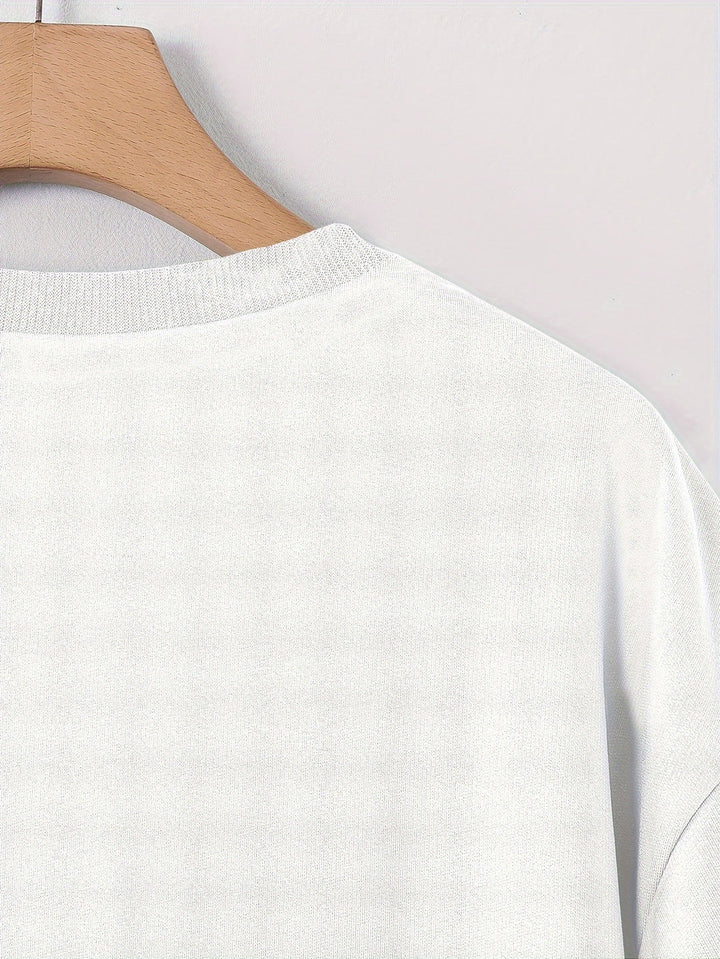 Tiana | Stylish Rose Print Graphic Tee With Relaxed Fit
