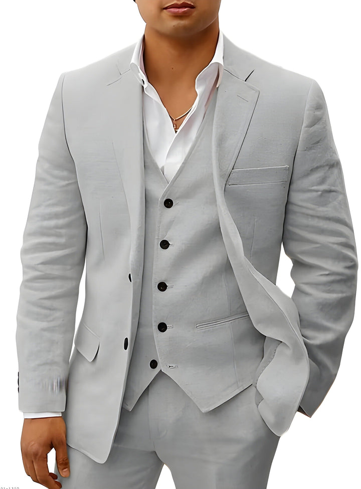 Tillie | Elegant Three-Piece Linen Suit Set