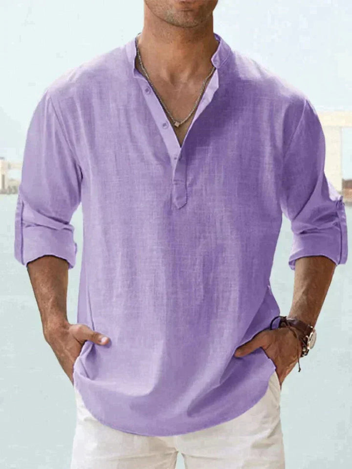 Sienna | Stylish Long Sleeve Button-Up Linen Shirt