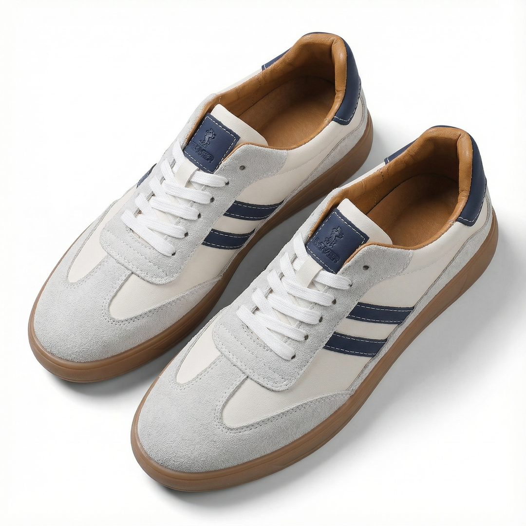 Mason | Stylish Leather And Suede Retro Trainers For Men